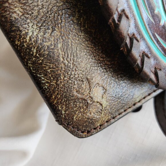 Patricia Nash Italy Leather Lanza Lady Crossbody Bag / Purse /Clutch - Picture 15 of 15